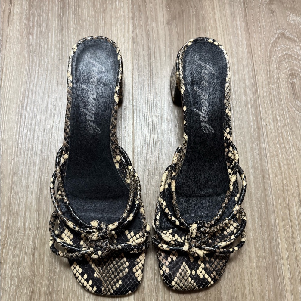 Free People snakeskin heels